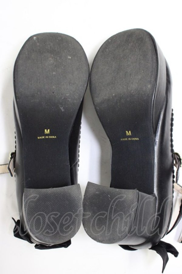 画像5: Amavel / 後ろリボンベルトパンプス M 黒 T-26-03-01-037-CA-SH-SA-ZT (5)