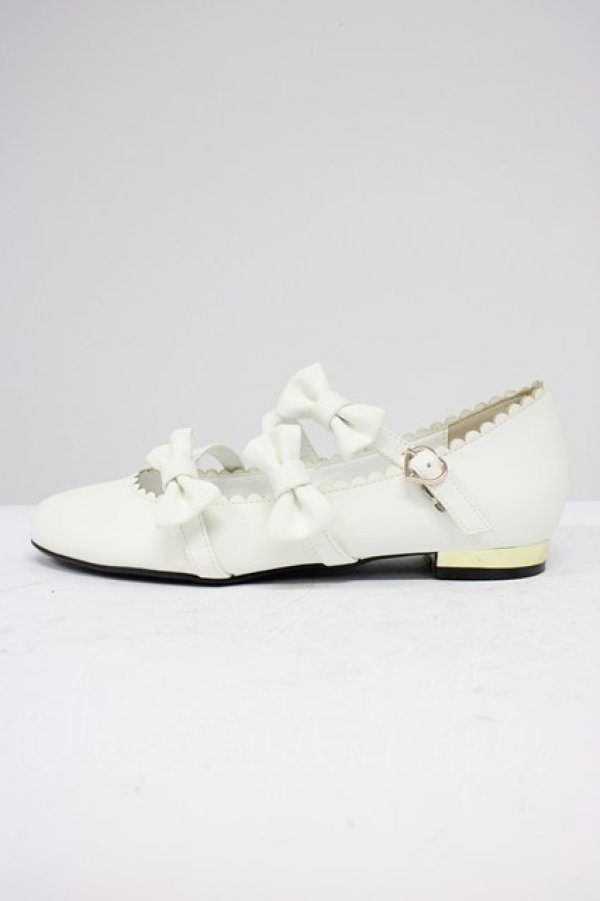 画像3: Angelic Pretty / お散歩リボンシューズ L 白 T-26-03-01-039-AP-SH-SA-ZT (3)