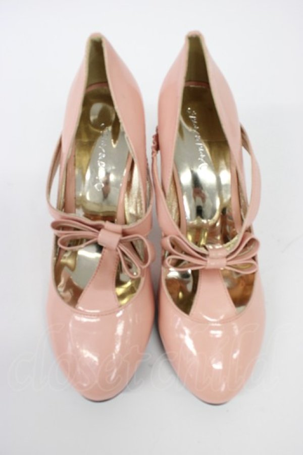 画像5: Baby Baby / リボンTパンプス 37 ピンク T-26-03-01-001-PU-SH-SA-ZT (5)