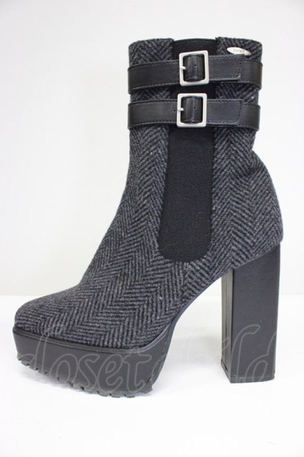 画像3: EATME / ダブルベルトサイドゴアブーツ M ミックス T-26-03-01-016-LO-SH-SA-ZT (3)