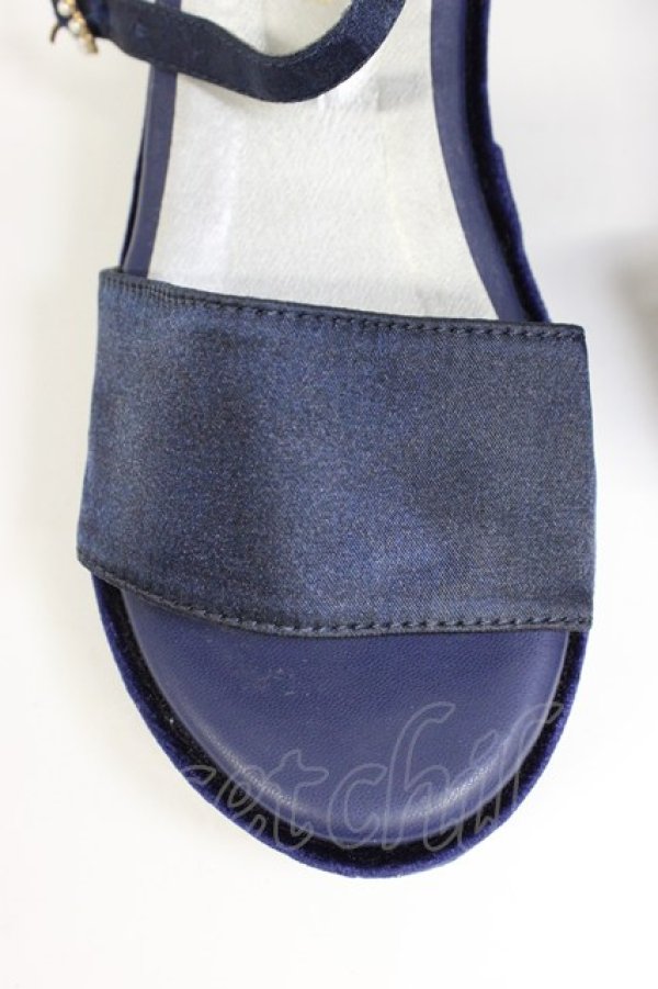 画像5: axes femme POETIQUE / 星座刺繍サンダル M ネイビー T-26-03-01-017-AX-SH-SA-ZT (5)