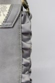 画像6: axes femme / フラワーシルエットフリルショルダーバッグ  グレー T-26-03-02-016-AX-BG-SA-ZT (6)