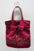 画像1: Maison de FLEUR / リボントートバッグ  ボルドー T-26-03-02-018-LO-BG-SA-ZT (1)