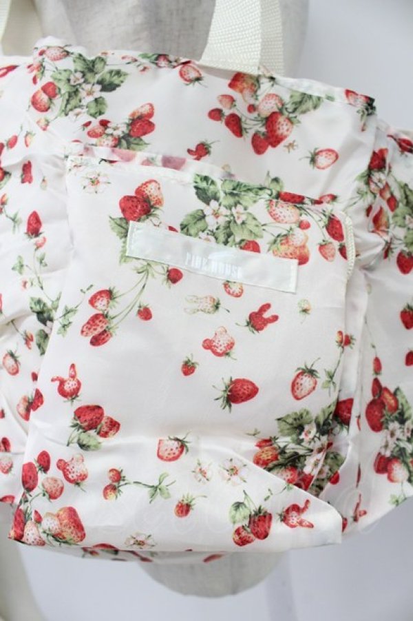 画像2: PINK HOUSE / 折り畳みショッピングバッグ  ピンク T-26-03-02-022-LO-BG-SA-ZT (2)