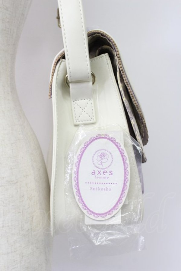 画像8: axes femme / シルエット柄ショルダーバッグ  ラベンダー T-26-03-02-002-AX-BG-SA-ZT (8)