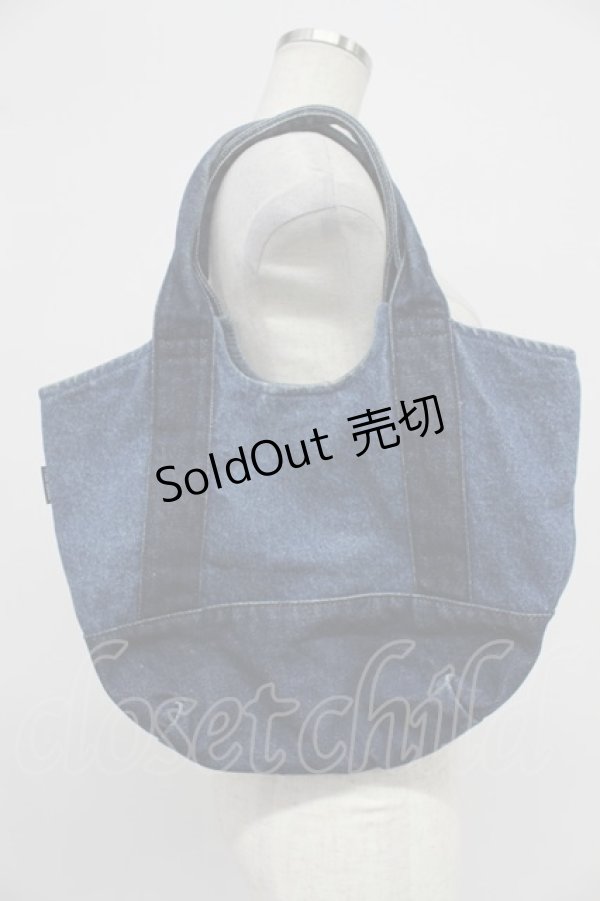 画像3: PINK HOUSE / ワッペンハンドバッグ  青デニム T-26-03-02-027-LO-BG-SA-ZT (3)