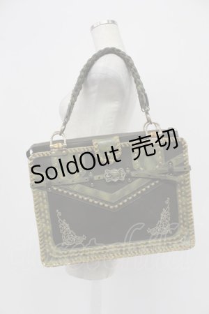 画像: OZZ ANGELO / ステッチ2WAYバッグ  グリーン T-26-03-02-028-OO-BG-SA-ZT