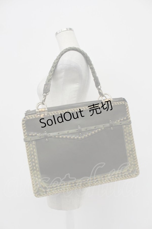 画像5: OZZ ANGELO / ステッチ2WAYバッグ  グリーン T-26-03-02-028-OO-BG-SA-ZT (5)