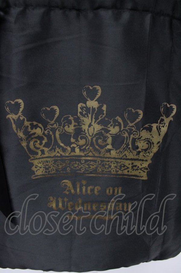 画像4: 水曜日のアリス / サテンリボントート  ブラック T-26-03-02-033-PU-BG-SA-ZT (4)