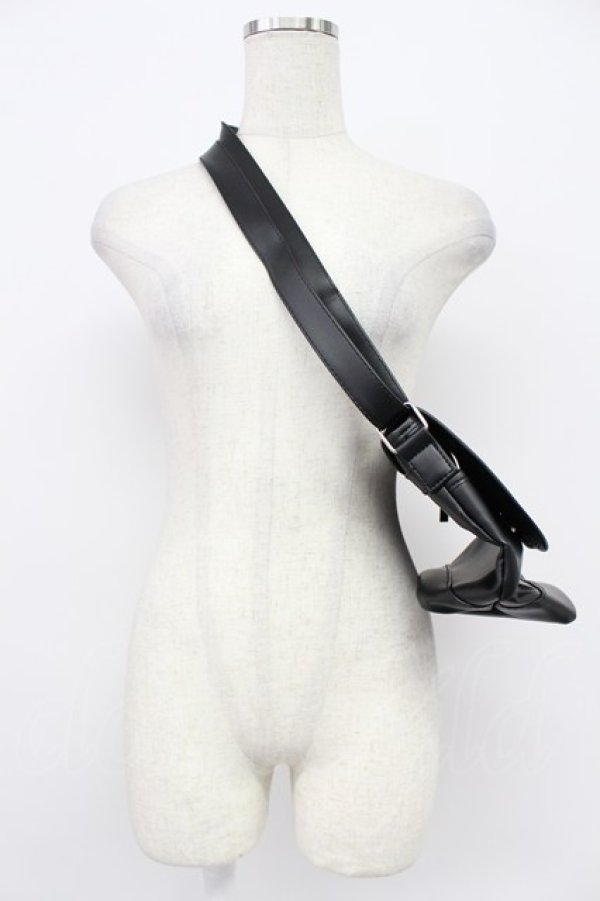 画像6: PINK HOUSE / メリーストロベリー柄ショルダーバッグ  黒Ｘ赤Ｘ白 T-26-03-02-035-LO-BG-SA-ZT (6)