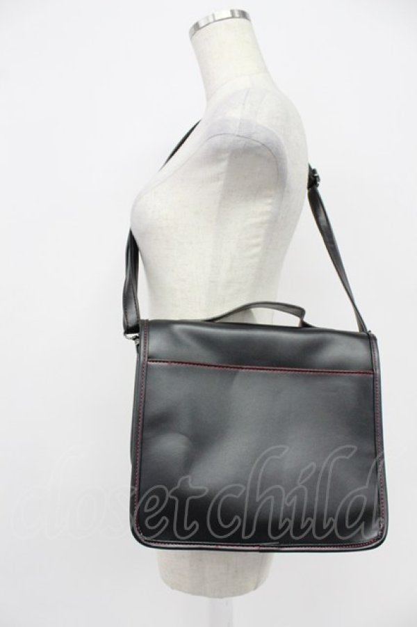 画像2: Deorart / スペードモチーフショルダーバッグ  黒Ｘシルバー T-26-03-02-039-PU-BG-SA-ZT (2)