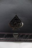 画像4: Deorart / スペードモチーフショルダーバッグ  黒Ｘシルバー T-26-03-02-039-PU-BG-SA-ZT (4)