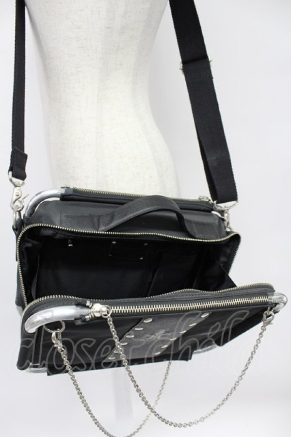 画像6: artherapie / アルミパイプフレームバッグ  ブラック T-26-03-02-040-GO-BG-SA-ZT (6)