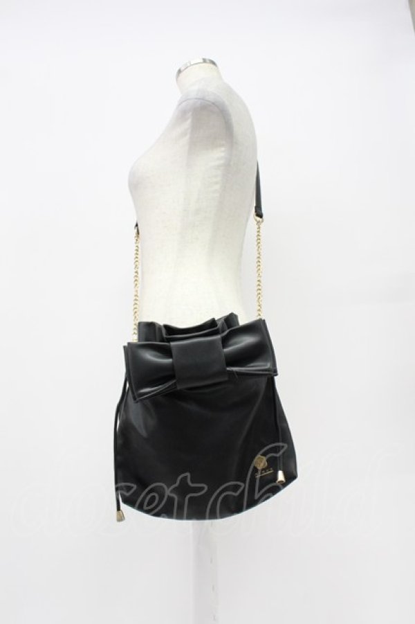 画像1: m petit by misako / NINA'S バッグ  黒Ｘゴールド T-26-03-02-041-LO-BG-SA-ZT (1)