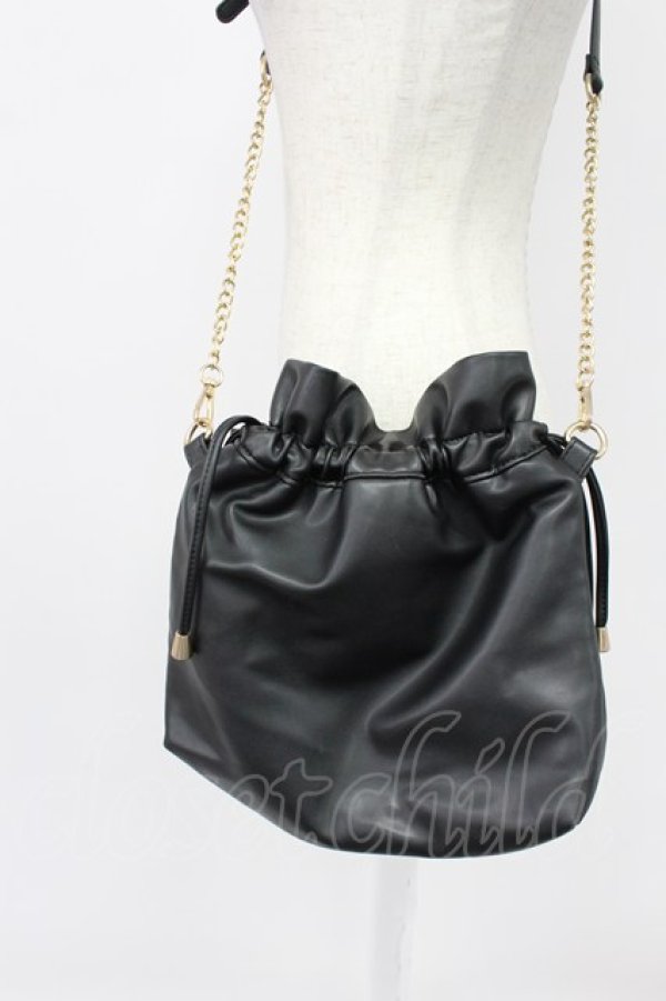 画像2: m petit by misako / NINA'S バッグ  黒Ｘゴールド T-26-03-02-041-LO-BG-SA-ZT (2)