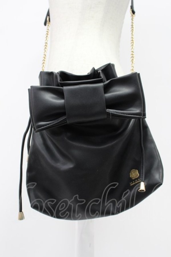 画像3: m petit by misako / NINA'S バッグ  黒Ｘゴールド T-26-03-02-041-LO-BG-SA-ZT (3)