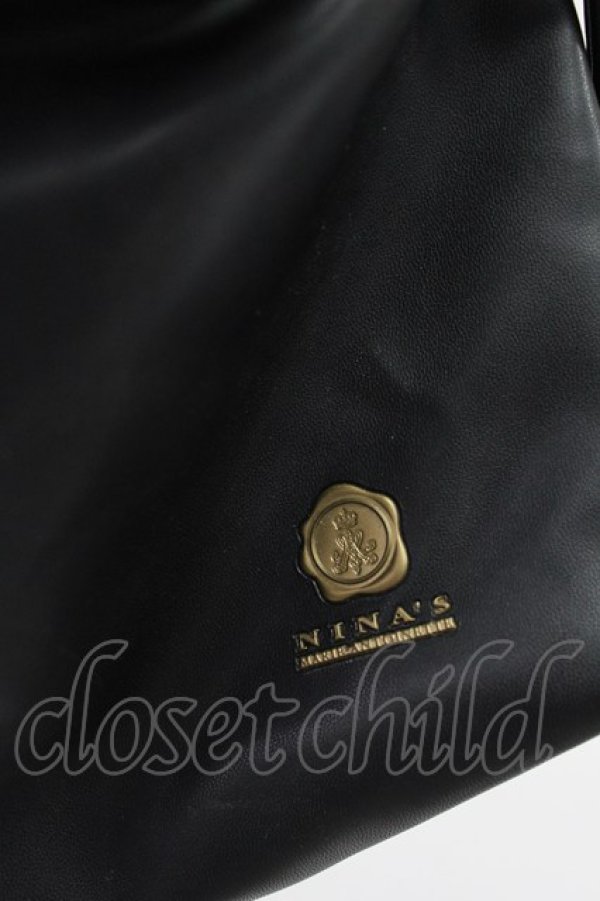 画像4: m petit by misako / NINA'S バッグ  黒Ｘゴールド T-26-03-02-041-LO-BG-SA-ZT (4)