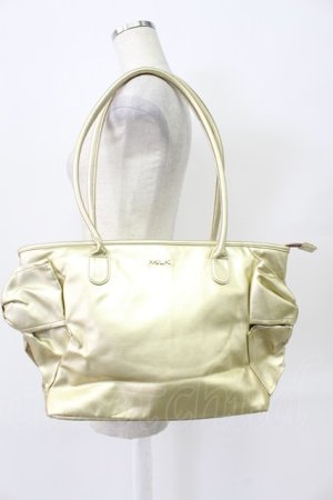 画像: MILK / サイドリボントートバッグ  ゴールド T-26-03-02-004-ML-BG-SA-ZT