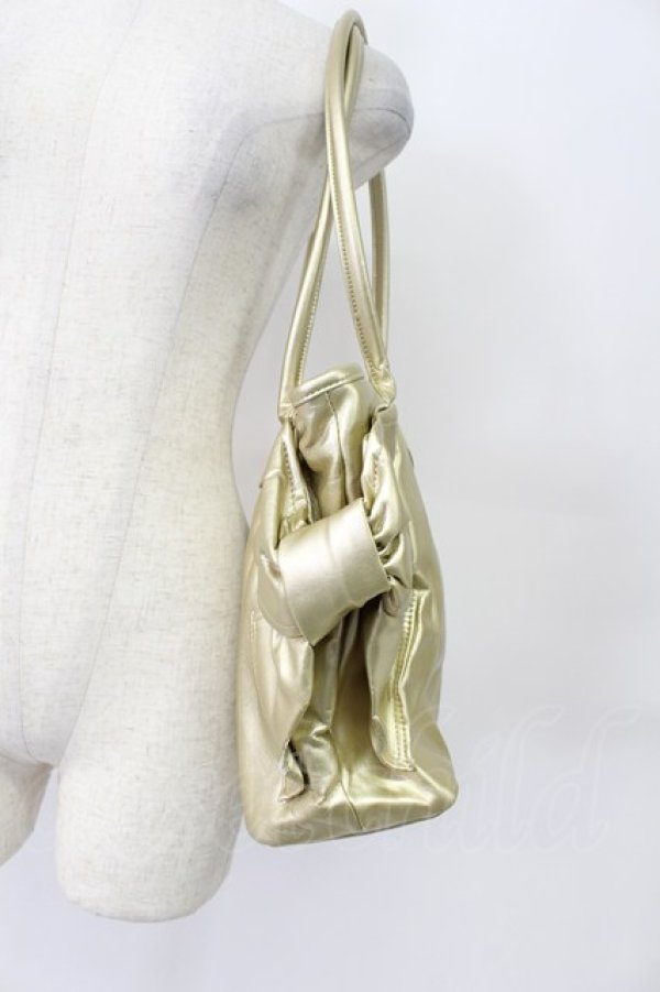 画像4: MILK / サイドリボントートバッグ  ゴールド T-26-03-02-004-ML-BG-SA-ZT (4)