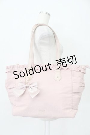 画像: m petit by misako / フリルトートバッグ  濃紫 T-26-03-02-008-LO-BG-SA-ZT