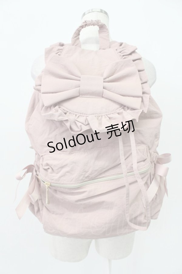 画像1: m petit by misako / TT AM リボンフラップ リュックサック  ピンク T-26-03-02-009-LO-BG-SA-ZT (1)