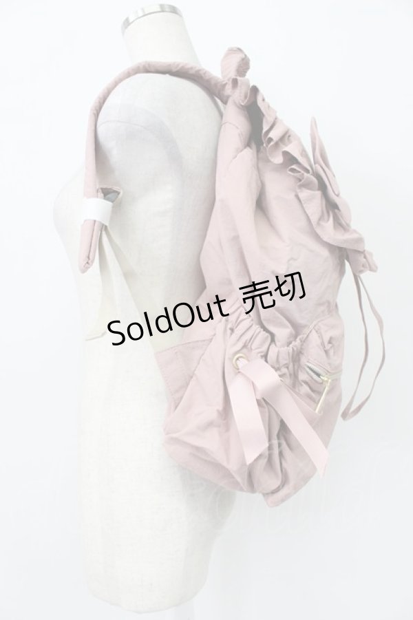 画像2: m petit by misako / TT AM リボンフラップ リュックサック  ピンク T-26-03-02-009-LO-BG-SA-ZT (2)