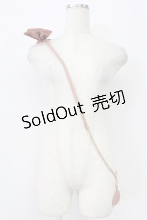 画像: m petit by misako / AMリボンスマホショルダー  ピンク T-26-03-02-010-LO-ZA-SA-ZT