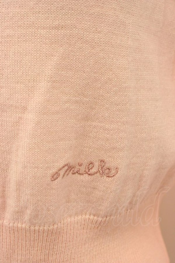 画像4: MILK / ローブ・ド・リボンカーデ  ベビーピンク T-26-03-06-018-ML-TO-SA-ZT (4)