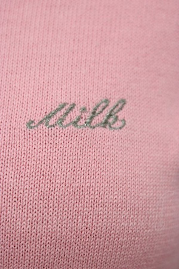 画像5: MILK / パールボタンカーデ  ピンク T-26-03-06-020-ML-TO-SA-ZT (5)