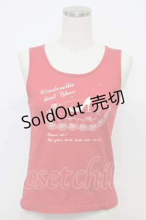 画像: MILK / シンデレラノースリーブトップス  レッド T-26-03-06-021-ML-TO-SA-ZT637