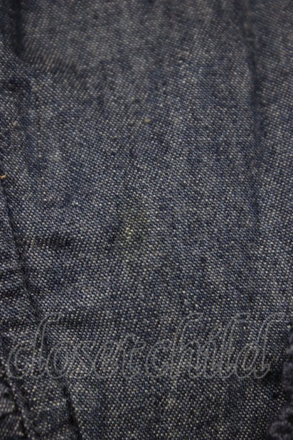 画像5: axes femme / フリルシャツ風ボレロ  青デニム T-26-03-06-022-AX-TO-SA-ZT (5)