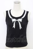 画像1: MILK / リボンノースリーブトップス  ブラック T-26-03-06-026-ML-TO-SA-ZT (1)