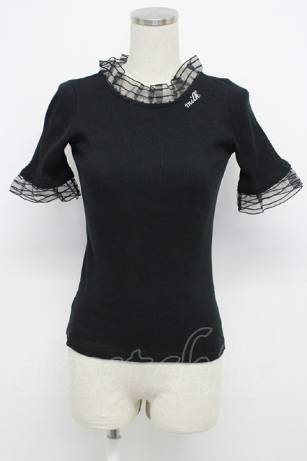 画像1: MILK / タイト  ブラック T-26-03-06-027-ML-BL-SA-ZT (1)