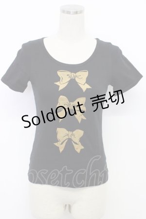 画像: MILK / リボンズ  ブラック T-26-03-06-029-ML-TO-SA-ZT637