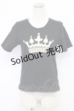 画像: MILK / クラウンTシャツ  ブラック T-26-03-06-031-ML-TS-SA-ZT637