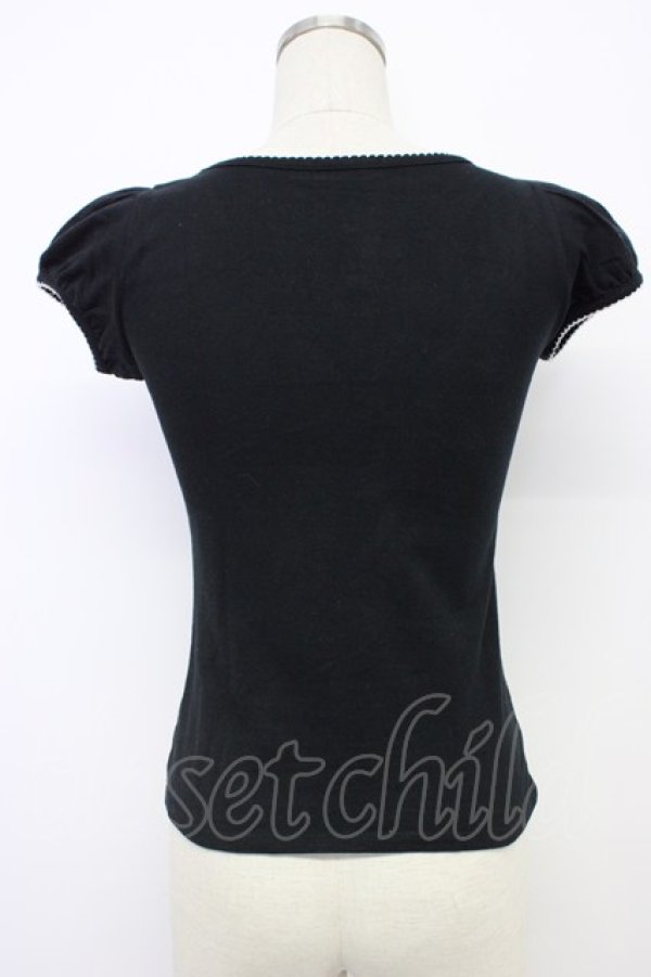 画像2: MILK / SWEET パフ Tee  ブラック T-26-03-06-032-ML-TO-SA-ZT (2)