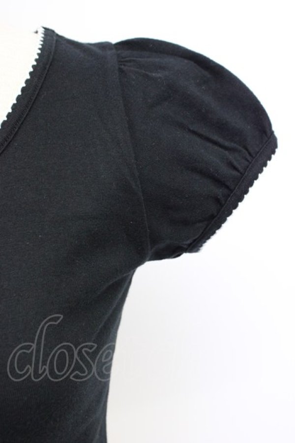 画像3: MILK / SWEET パフ Tee  ブラック T-26-03-06-032-ML-TO-SA-ZT (3)