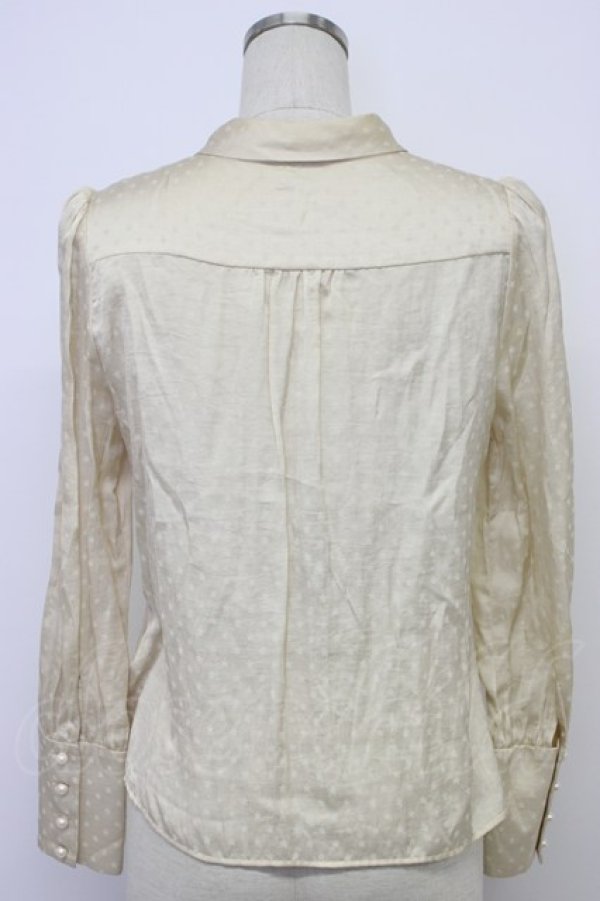 画像2: MILK / スター柄リボンタイブラウス  ベージュ T-26-03-06-004-ML-BL-SA-ZT (2)