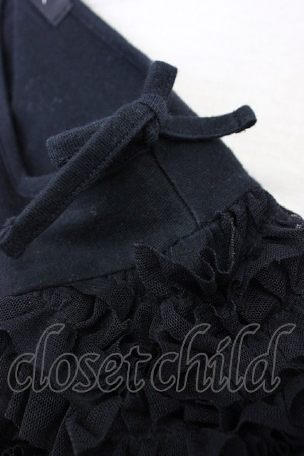 画像7: MILK / /ファニーフリルトップス  ブラック T-26-03-06-036-ML-TO-SA-ZT (7)