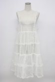 画像1: Candy Stripper / ROMANESQUE FRILL CAMISOLE DRESS  白 T-26-03-06-037-PU-OP-SA-ZT (1)