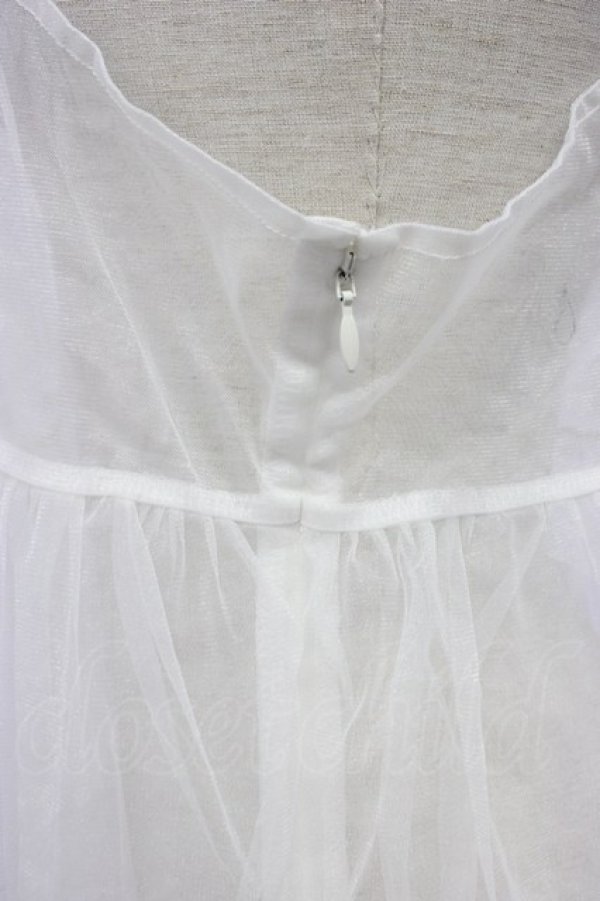 画像3: Candy Stripper / ROMANESQUE FRILL CAMISOLE DRESS  白 T-26-03-06-037-PU-OP-SA-ZT (3)