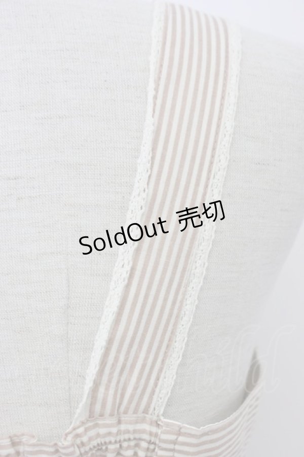 画像3: axes femme / ストライプワンピース  ボルドーＸ白 T-26-03-06-039-AX-OP-SA-ZT (3)