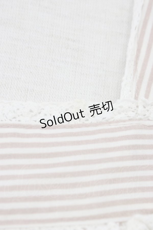 画像4: axes femme / ストライプワンピース  ボルドーＸ白 T-26-03-06-039-AX-OP-SA-ZT (4)