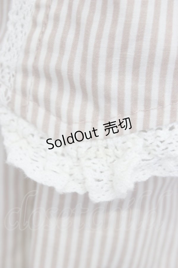 画像6: axes femme / ストライプワンピース  ボルドーＸ白 T-26-03-06-039-AX-OP-SA-ZT (6)