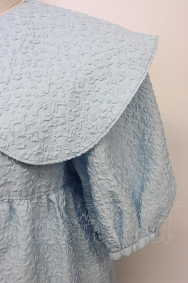 画像3: Candy Stripper / 丸襟半袖ワンピース  サックス T-26-03-06-040-PU-OP-SA-ZT (3)