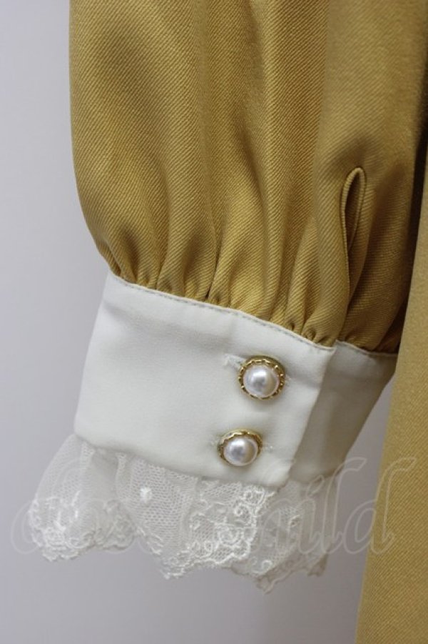 画像3: Amavel / Classical Flowerレースケープワンピース  イエロー T-26-03-06-045-CA-OP-SA-ZT (3)