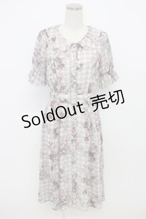 画像: axes femme / 花柄フェミニンワンピース M ピンク T-26-03-06-047-AX-OP-SA-ZT