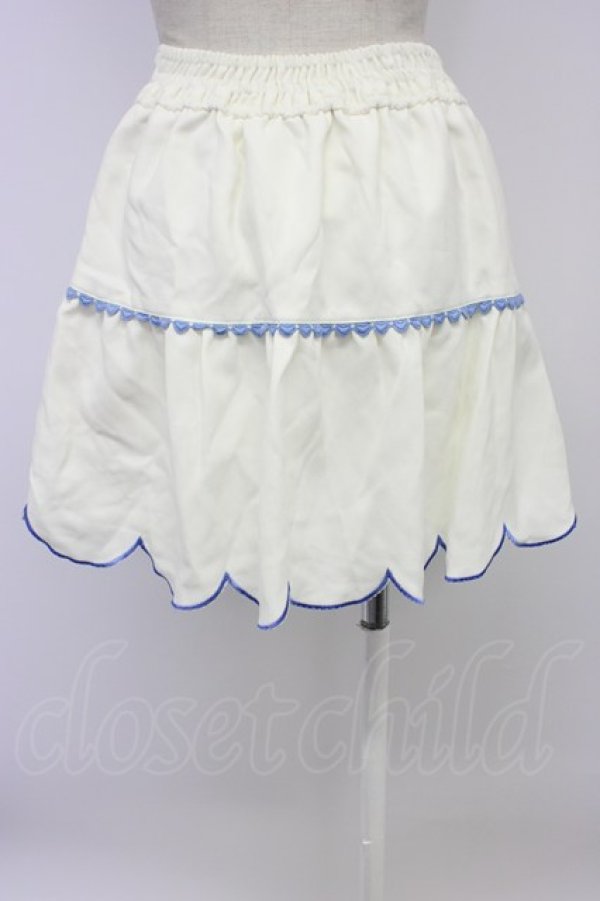 画像2: LIZ LISA / 編み下げスカラップスカパン  アイボリーＸ青 T-26-03-06-049-LO-PA-SA-ZT (2)