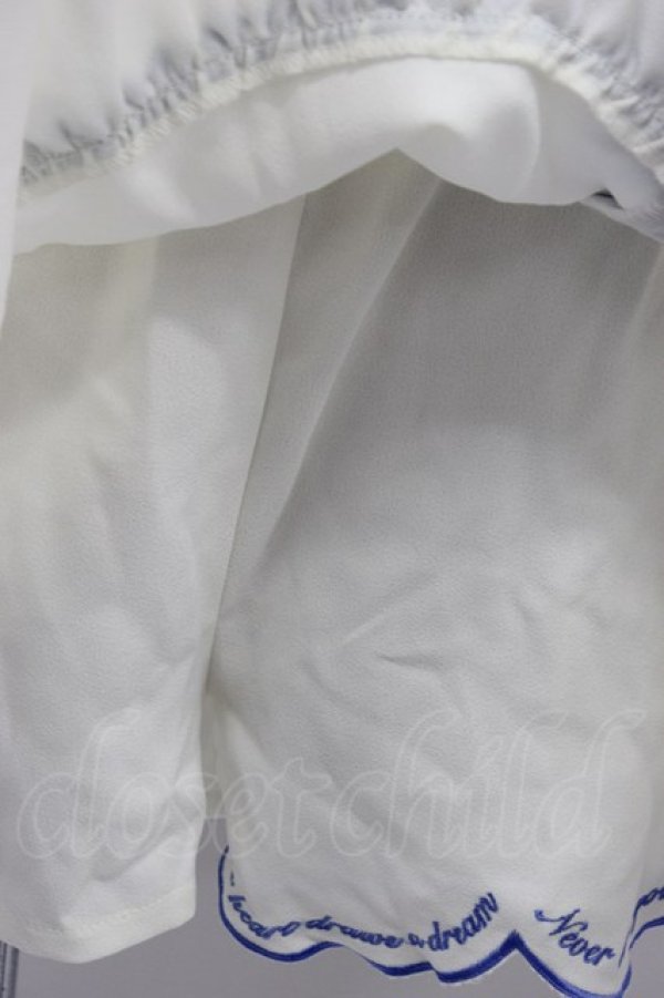 画像4: LIZ LISA / 編み下げスカラップスカパン  アイボリーＸ青 T-26-03-06-049-LO-PA-SA-ZT (4)