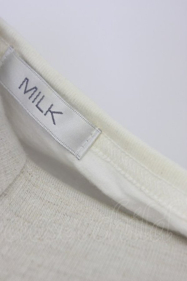 画像6: MILK / MILKロゴTee  オフ×ブラック T-26-03-06-001-ML-TS-SA-ZT (6)